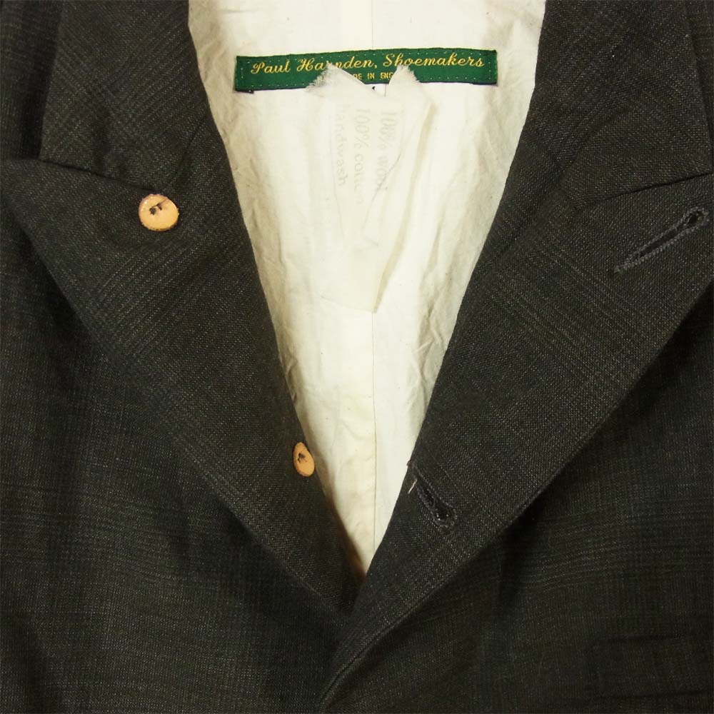 Paul Harnden ポールハーデン Men's Blazer Jacket グレンチェック ブレザー ジャケット グレー系 M【中古】