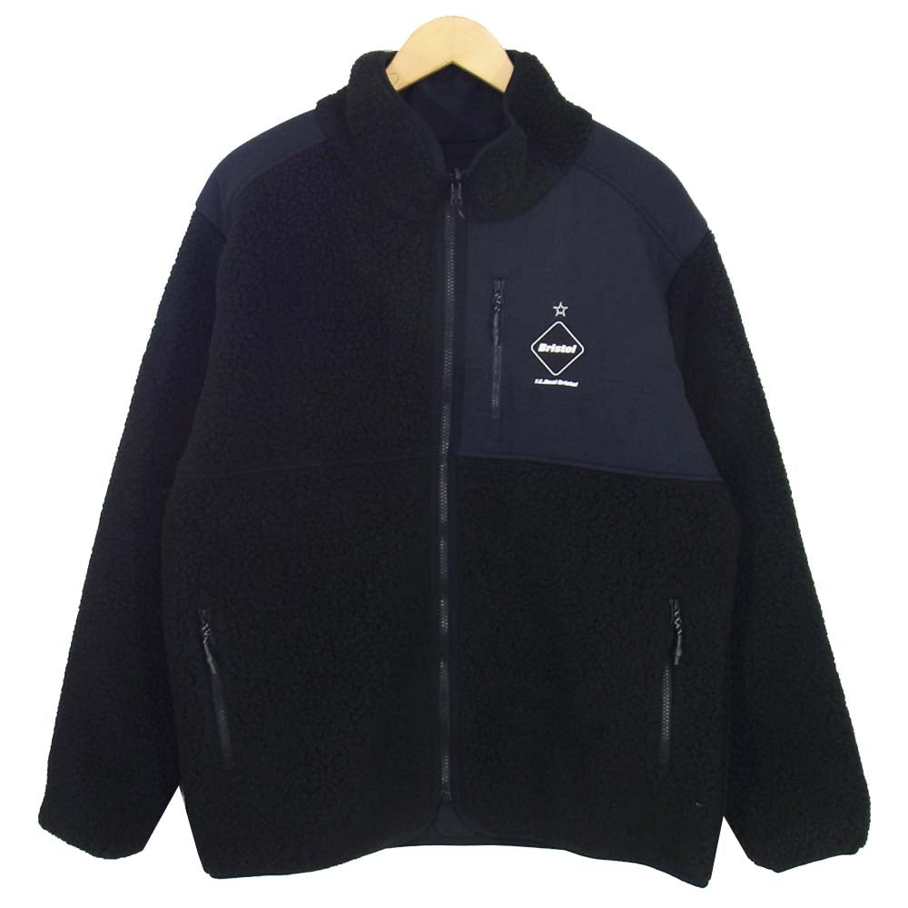 F.C.R.B. エフシーアールビー FCRB-202056 POLARTEC BOA FLEECE REVERSIBLE BLOUSON ポーラテック ボア フリース リバーシブル ブルゾン ブラック系 L【中古】