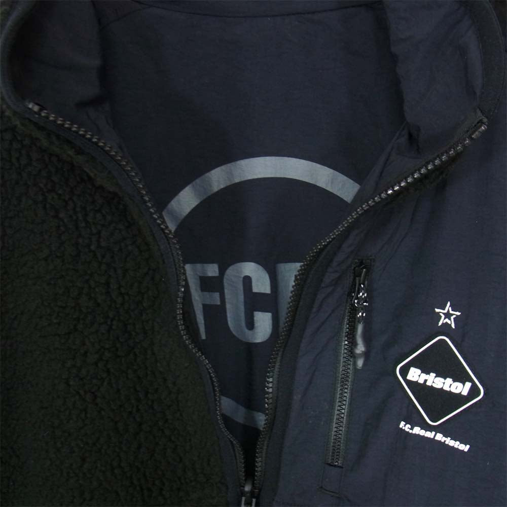 F.C.R.B. エフシーアールビー FCRB-202056 POLARTEC BOA FLEECE REVERSIBLE BLOUSON ポーラテック ボア フリース リバーシブル ブルゾン ブラック系 L【中古】
