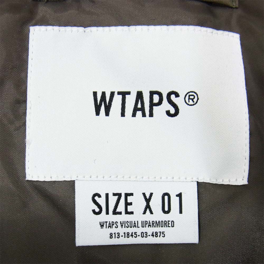 WTAPS ダブルタップス 202WVDT-JKM02 NYLON.TUSSAH ナイロン ジャケット カーキ系 01【美品】【中古】