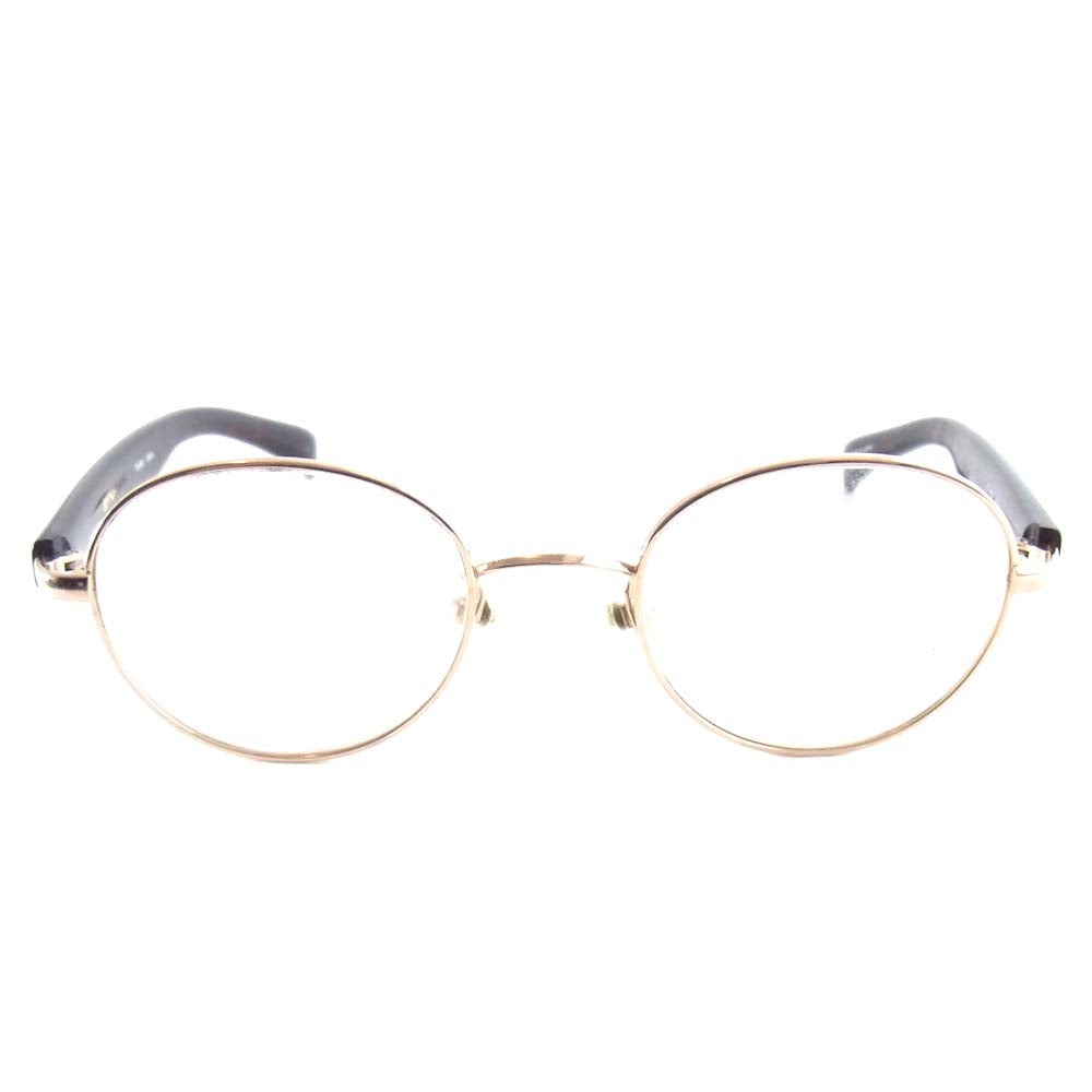 VIKTOR&ROLF ヴィクターアンドロルフ 70-0080 丸眼鏡 メガネ ブラウン系 46□19-140【中古】