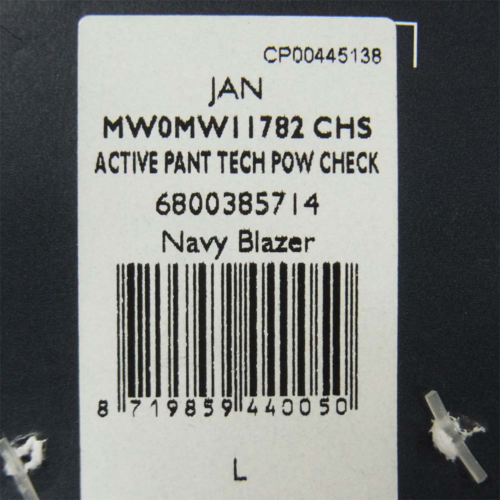 TOMMY HILFIGER トミーヒルフィガー ACTIVE PANT TECH POW CHECK アクティブ チェック パンツ ネイビー系 L【新古品】【未使用】【中古】
