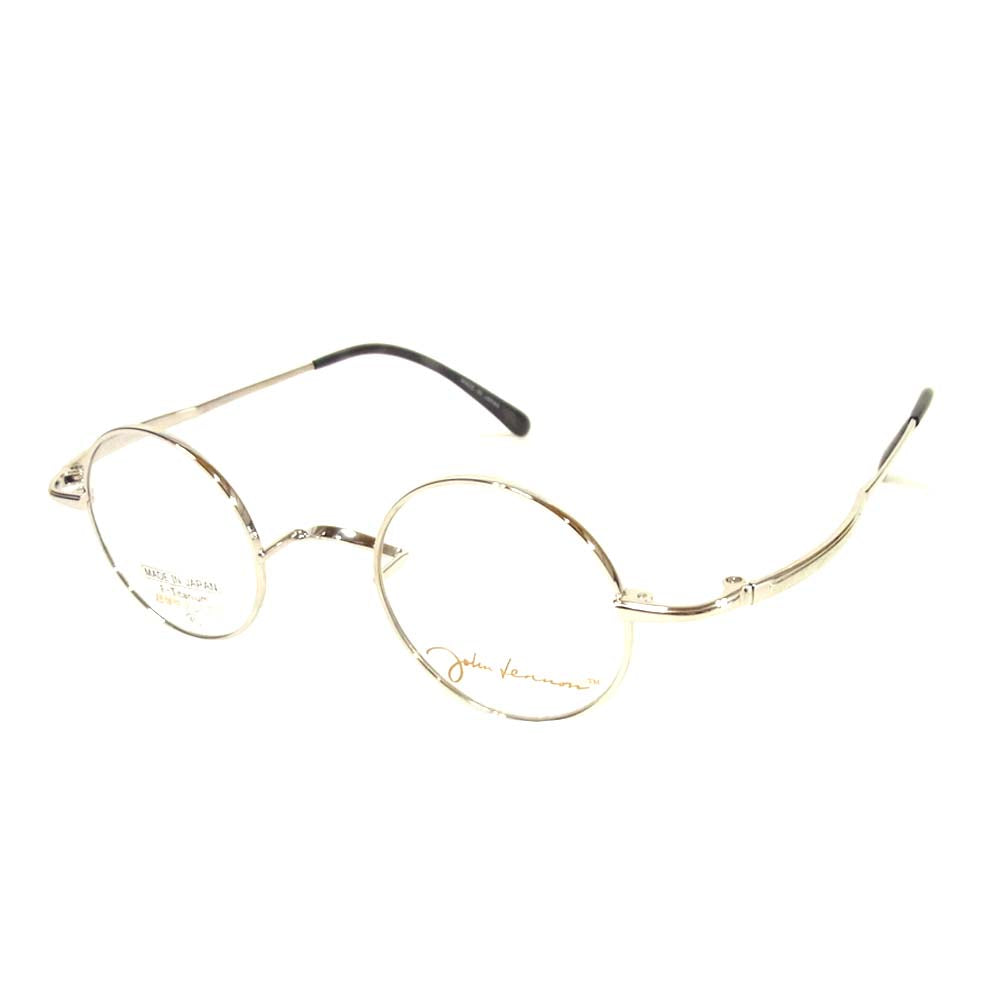 ジョンレノン JL-1016 イメージモデル 丸眼鏡 日本製 シルバー系 41□24-142【中古】