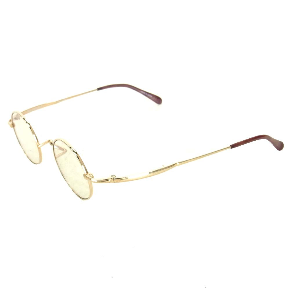 ジョンレノン JL-1016 イメージモデル 丸眼鏡  ゴールド系 41□24‐142【中古】