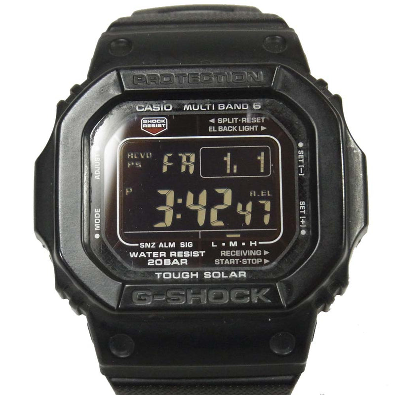 G-SHOCK ジーショック GW-M5610BC CASIO カシオ タフソーラー 腕時計 ステンレススチール タイ製 ブラック系【中古】
