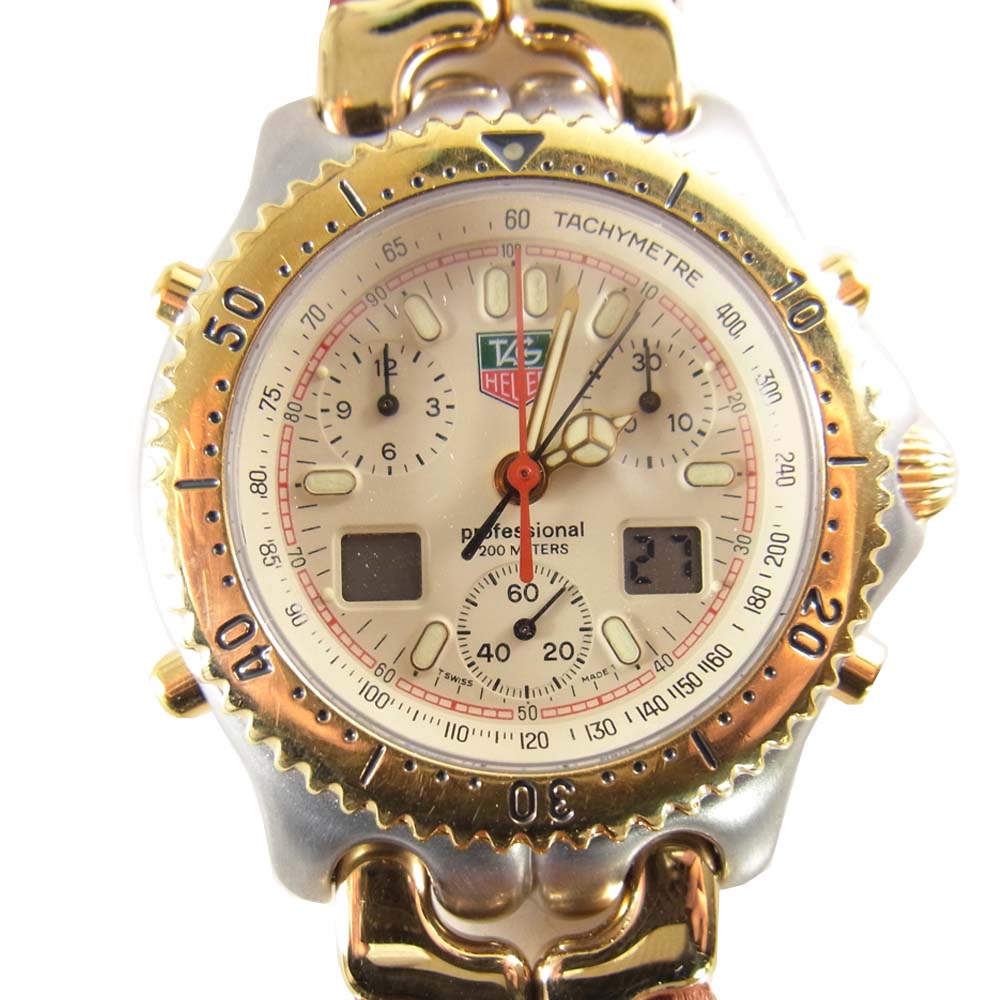 TAG HEUER タグホイヤー S25.706  クロノグラフ セナモデル ゴールド系【中古】