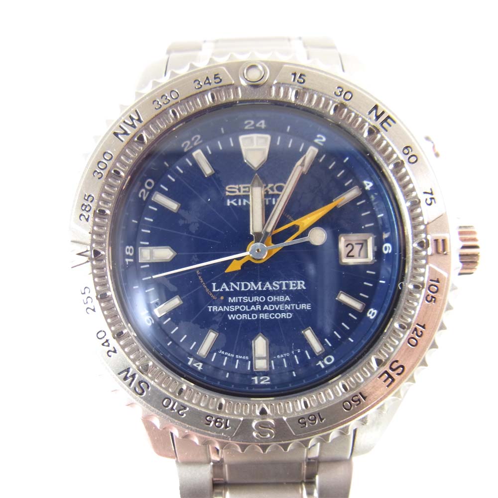 SEIKO セイコー 5M45-6A01 トランスポーラー チタン キネティック シルバー系【中古】