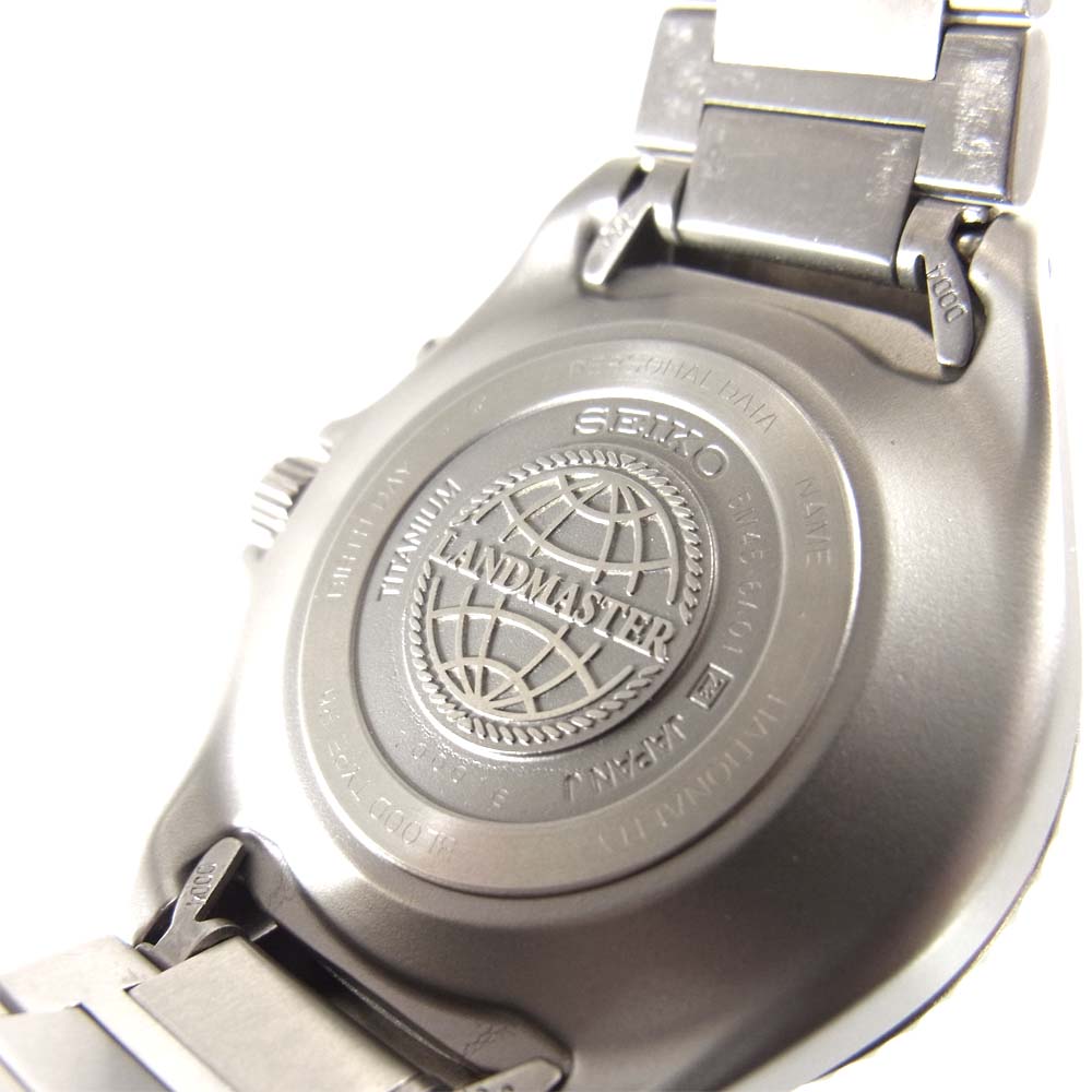 SEIKO セイコー 5M45-6A01 トランスポーラー チタン キネティック シルバー系【中古】