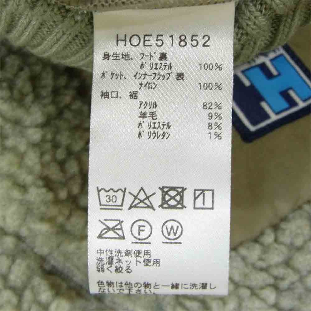 ヘリーハンセン HOE51852 FIBERPILETHERMO Hoodie ファイバーパイルサーモフーディ フリース パーカー カーキグレー系 M【美品】【中古】