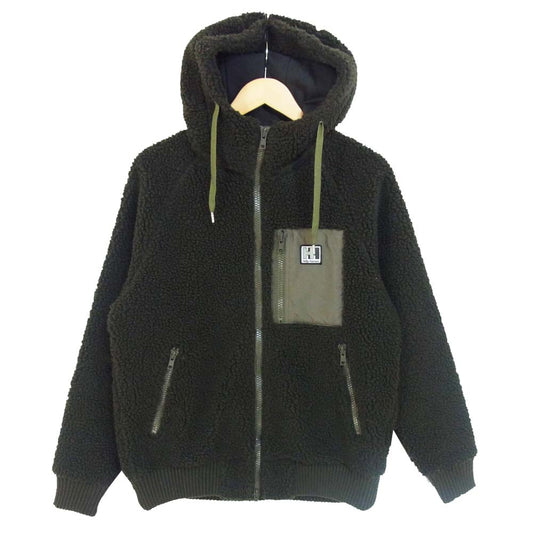 ヘリーハンセン HOE51852 FIBERPILETHERMO Hoodie ファイバーパイルサーモフーディ フリース パーカー ダークグリーン系 M【美品】【中古】