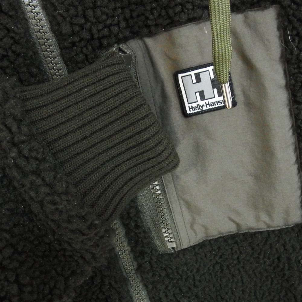 ヘリーハンセン HOE51852 FIBERPILETHERMO Hoodie ファイバーパイルサーモフーディ フリース パーカー ダークグリーン系 M【美品】【中古】