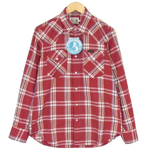 HYSTERIC GLAMOUR ヒステリックグラマー 02203AH03 チェック ウエスタン シャツ レッド系 M【美品】【中古】