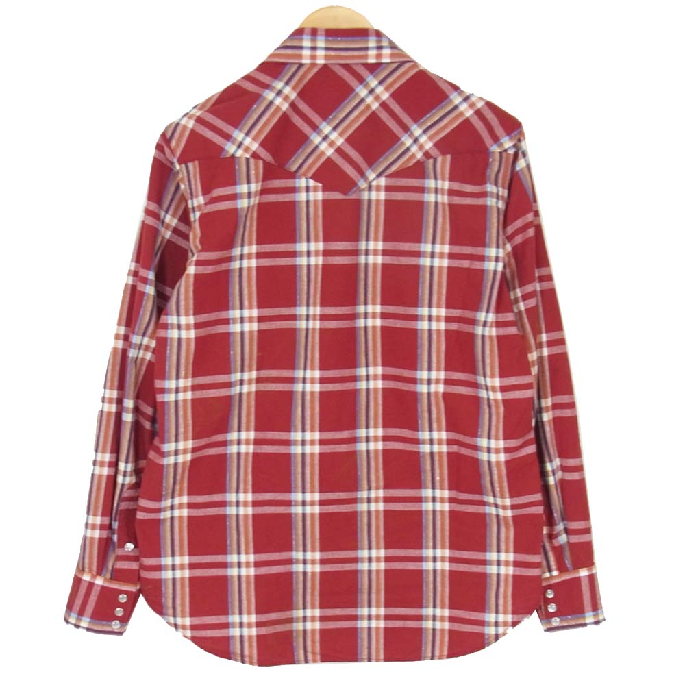 HYSTERIC GLAMOUR ヒステリックグラマー 02203AH03 チェック ウエスタン シャツ レッド系 M【美品】【中古】