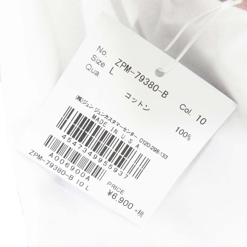 リチャードソン プリント Tシャツ A4 USA製 ホワイト系 L【極上美品】【中古】