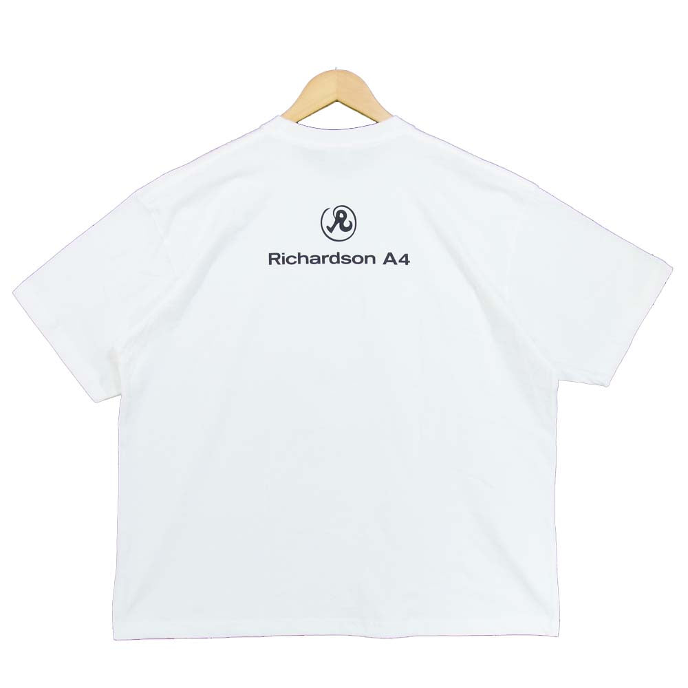リチャードソン プリント Tシャツ A4 USA製 コットン ホワイト系 XL【極上美品】【中古】