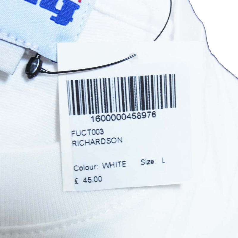 リチャードソン FUCT JAWS ジョーズ Tシャツ ホワイト系 L【新古品】【未使用】【中古】