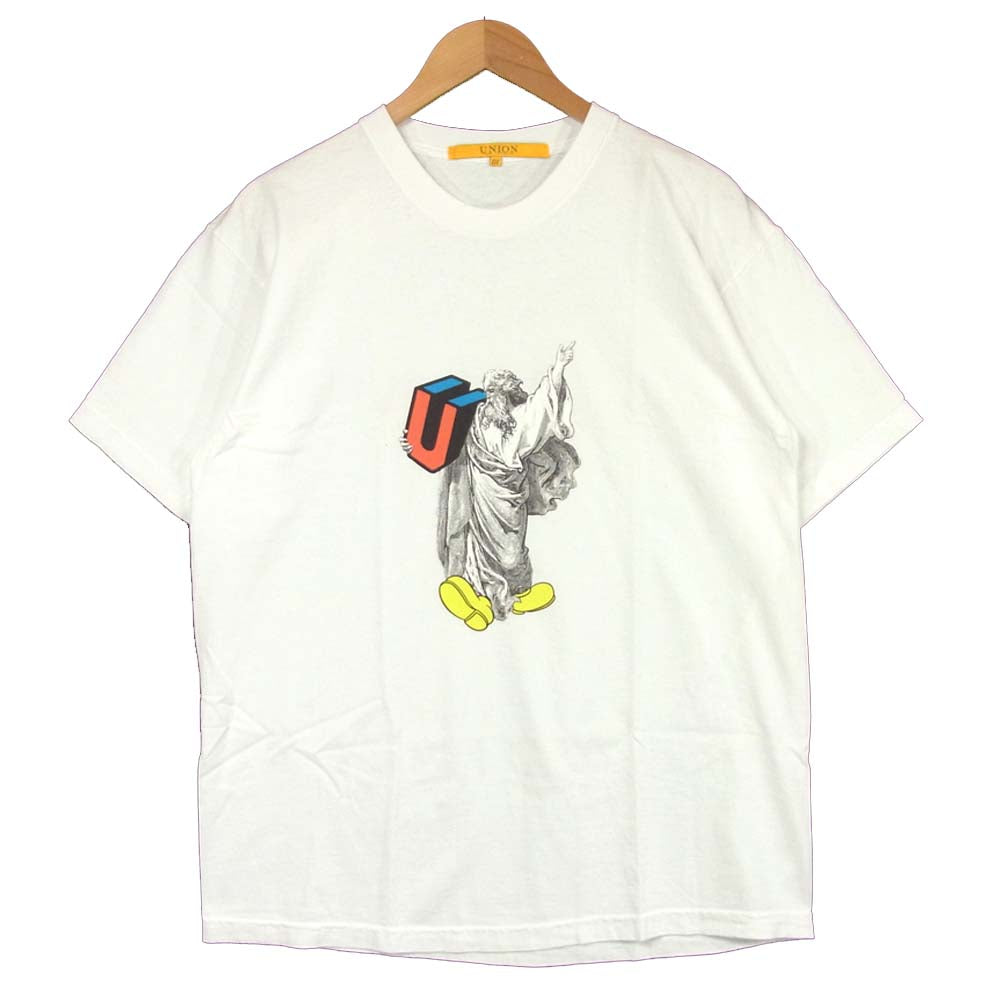 ユニオン 18SS 東京店オープン記念 プリント 半袖 Tシャツ ホワイト系 L【新古品】【未使用】【中古】