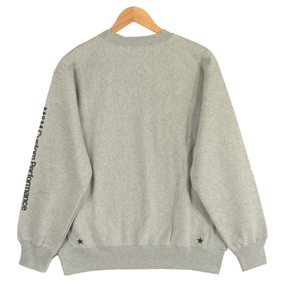エムアンドエム 19-MSW-064 PRINT SWEAT プリント スウェット トレーナー MIX GRAY L【新古品】【未使用】【中古】