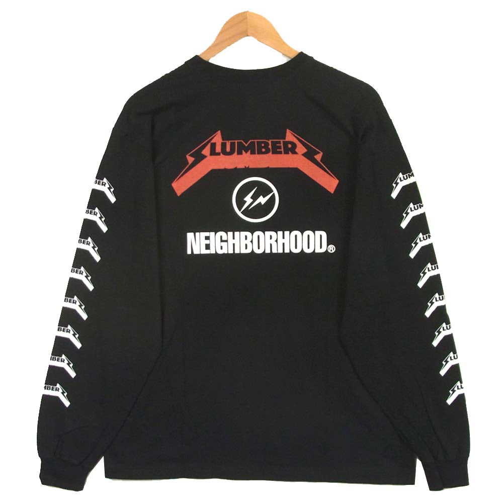 NEIGHBORHOOD ネイバーフッド 18SS 181PCFRN-LT01S fragment design フラグメントデザイン SLUMBERS C-TEE LS スランバーズ Tシャツ ブラック系 XL【新古品】【未使用】【中古】