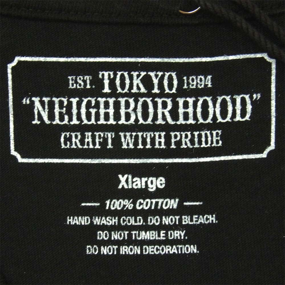 NEIGHBORHOOD ネイバーフッド 18SS 181PCFRN-LT01S fragment design フラグメントデザイン SLUMBERS C-TEE LS スランバーズ Tシャツ ブラック系 XL【新古品】【未使用】【中古】