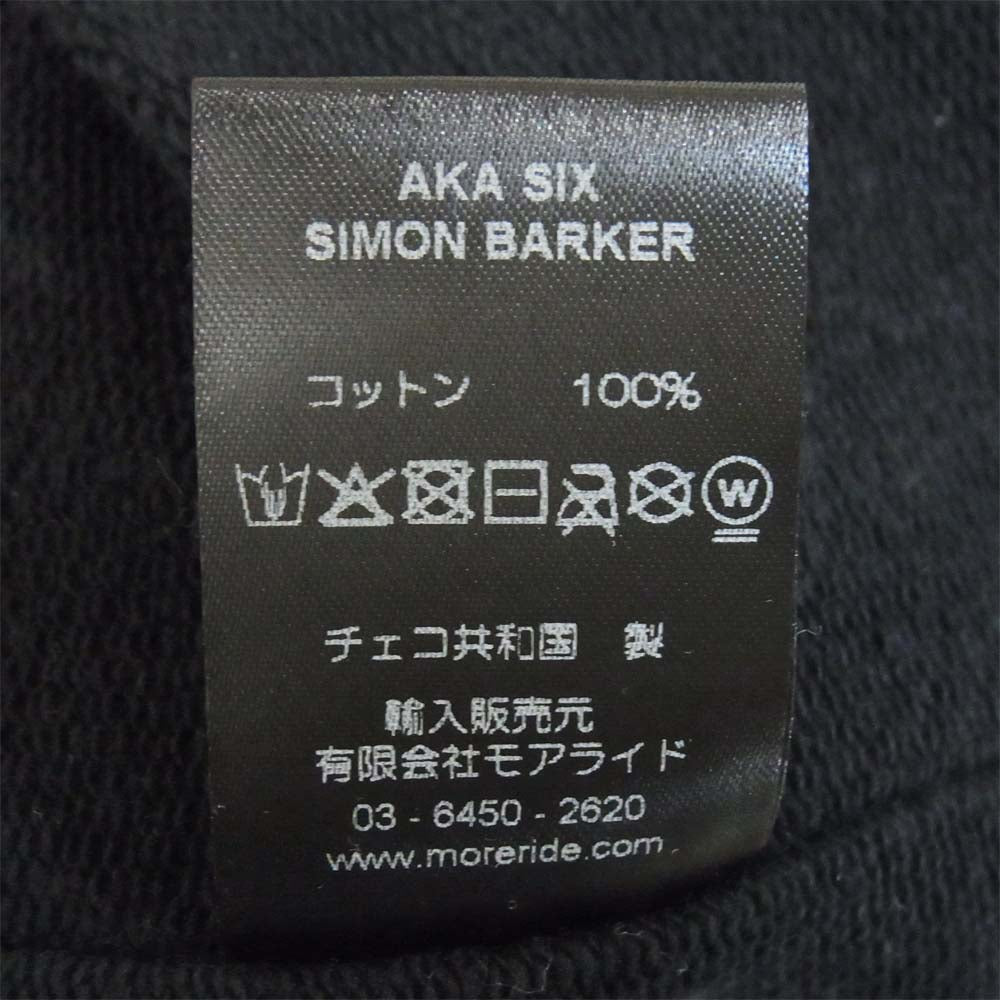 FRAGMENT DESIGN フラグメントデザイン AKA SIX SIMON BARKER シックス サイモンバーカー スウェット ブラック系 XL【新古品】【未使用】【中古】