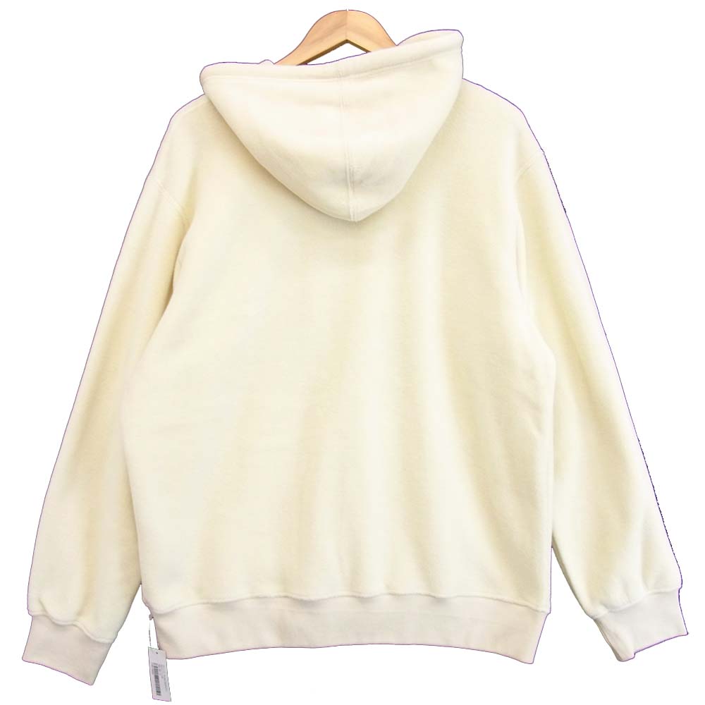 Supreme シュプリーム 18AW Polartec Hooded Sweatshirt ポーラテック  オフホワイト系 L【新古品】【未使用】【中古】