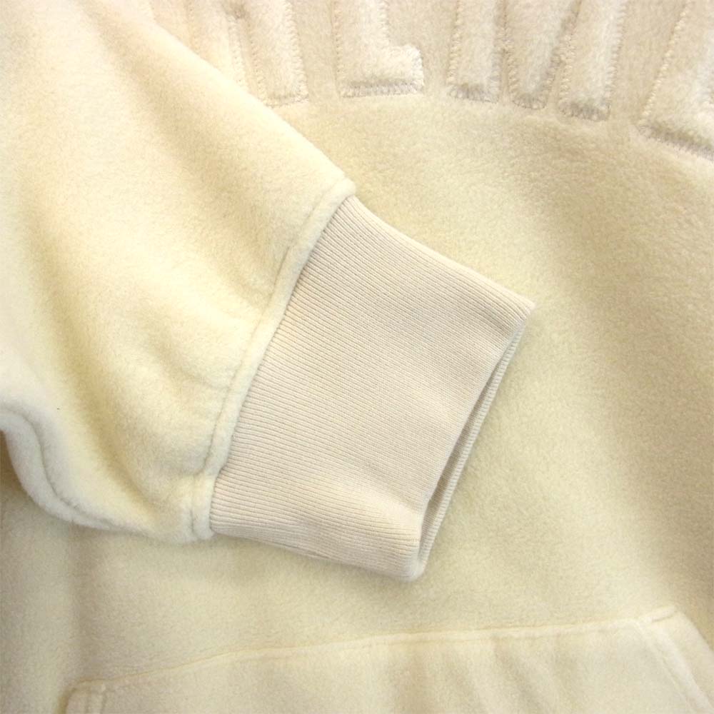 Supreme シュプリーム 18AW Polartec Hooded Sweatshirt ポーラテック  オフホワイト系 L【新古品】【未使用】【中古】