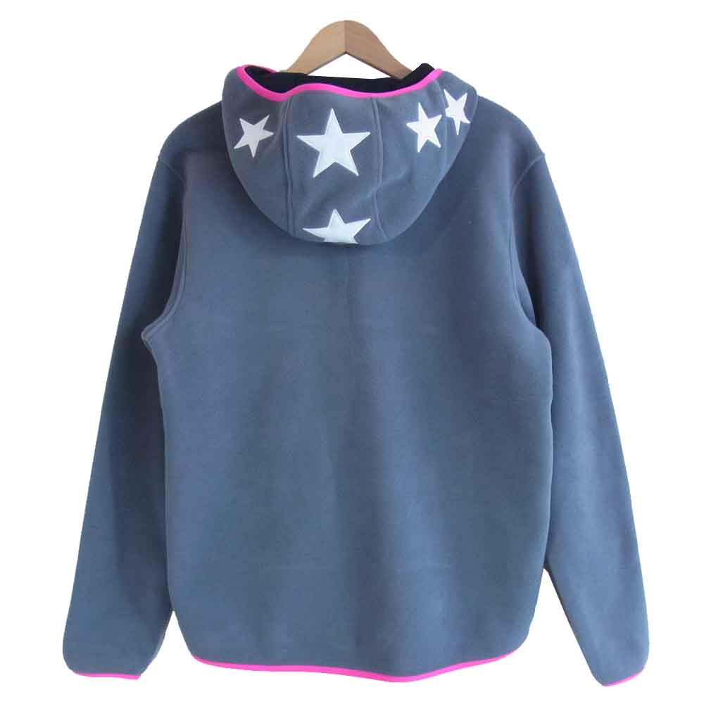 F.C.R.B. エフシーアールビー FCRB-167021 POLARTEC FLEECE HALF ZIP STAR HOODY ポーラテックフリースハーフジップ グレー系 L【新古品】【未使用】【中古】