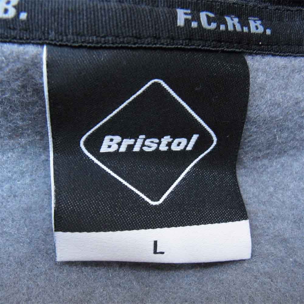 F.C.R.B. エフシーアールビー FCRB-167021 POLARTEC FLEECE HALF ZIP STAR HOODY ポーラテックフリースハーフジップ グレー系 L【新古品】【未使用】【中古】