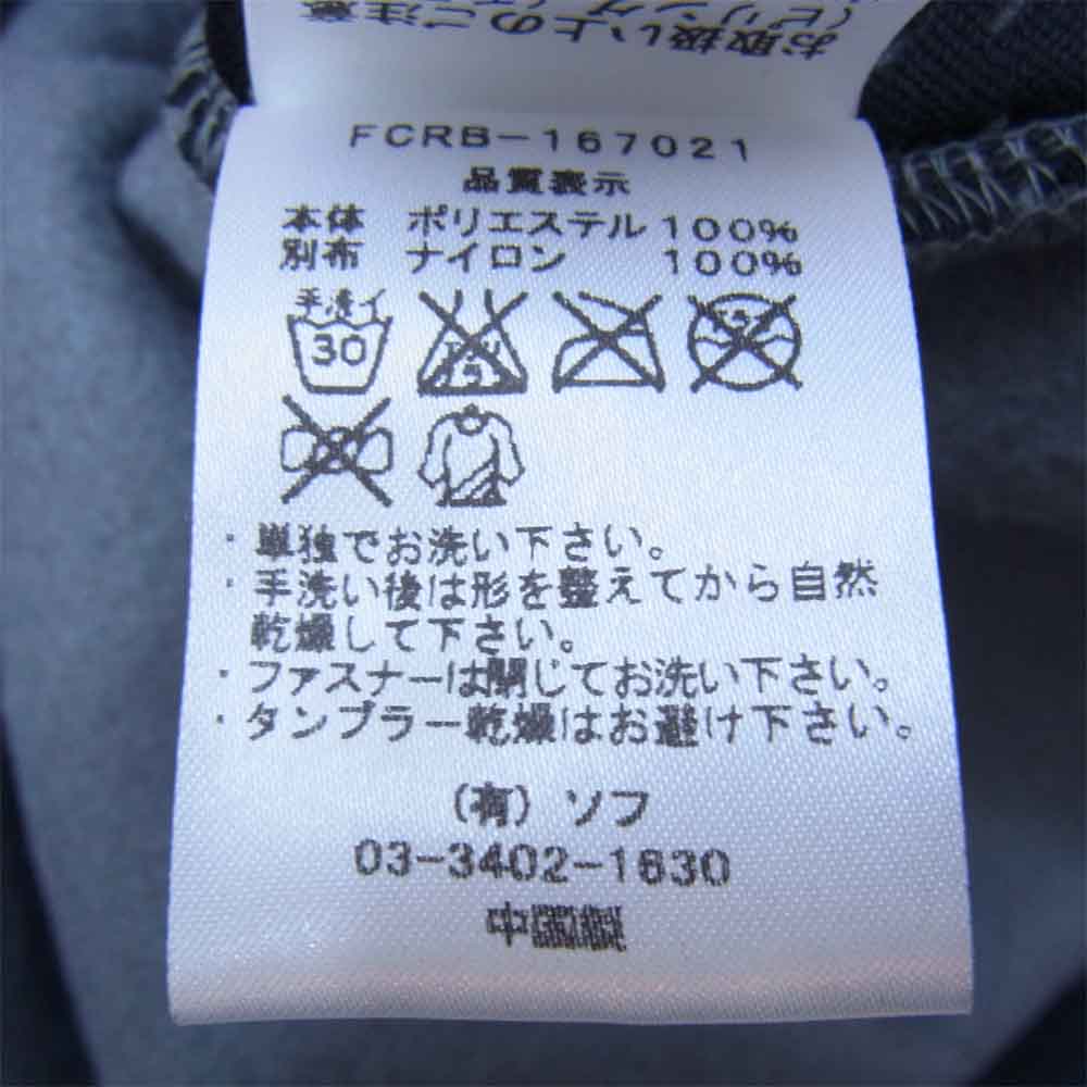 F.C.R.B. エフシーアールビー FCRB-167021 POLARTEC FLEECE HALF ZIP STAR HOODY ポーラテックフリースハーフジップ グレー系 L【新古品】【未使用】【中古】