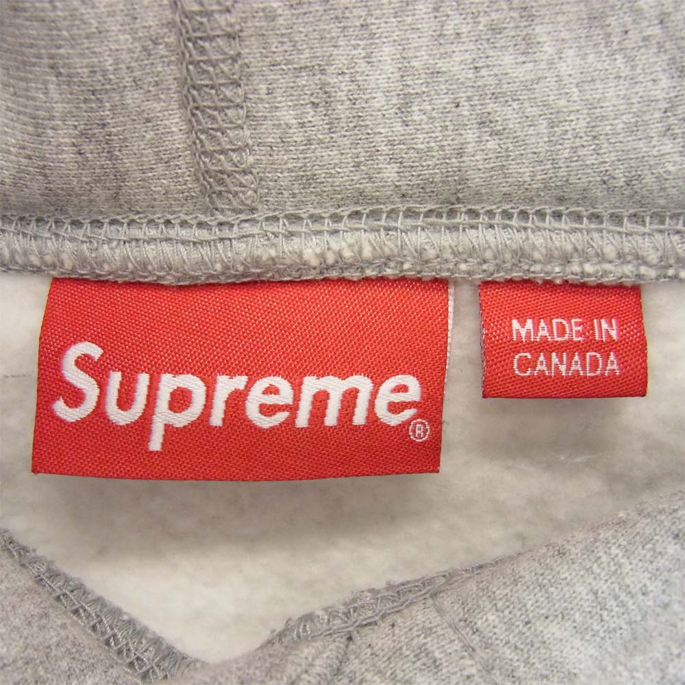 Supreme シュプリーム Cross Box Logo Hooded Sweatshirt クロスボックスロゴ フーデッド スウェット パーカー Heather Grey グレー系 L【新古品】【未使用】【中古】
