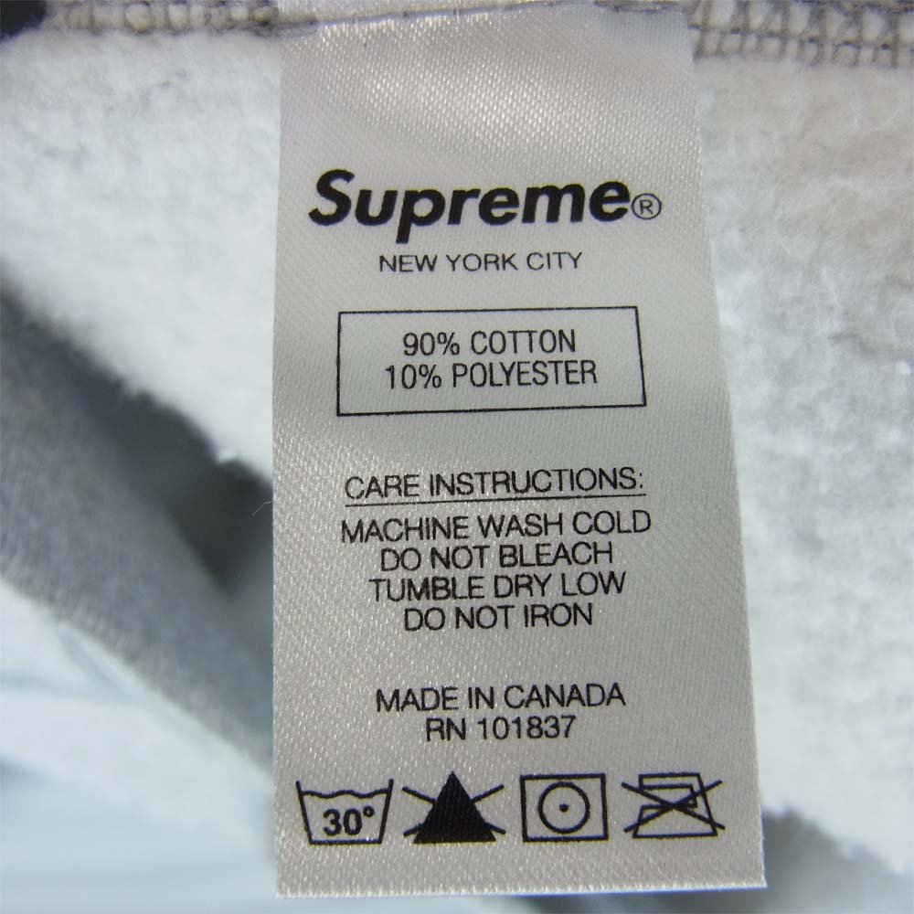 Supreme シュプリーム Cross Box Logo Hooded Sweatshirt クロスボックスロゴ フーデッド スウェット パーカー Heather Grey グレー系 L【新古品】【未使用】【中古】