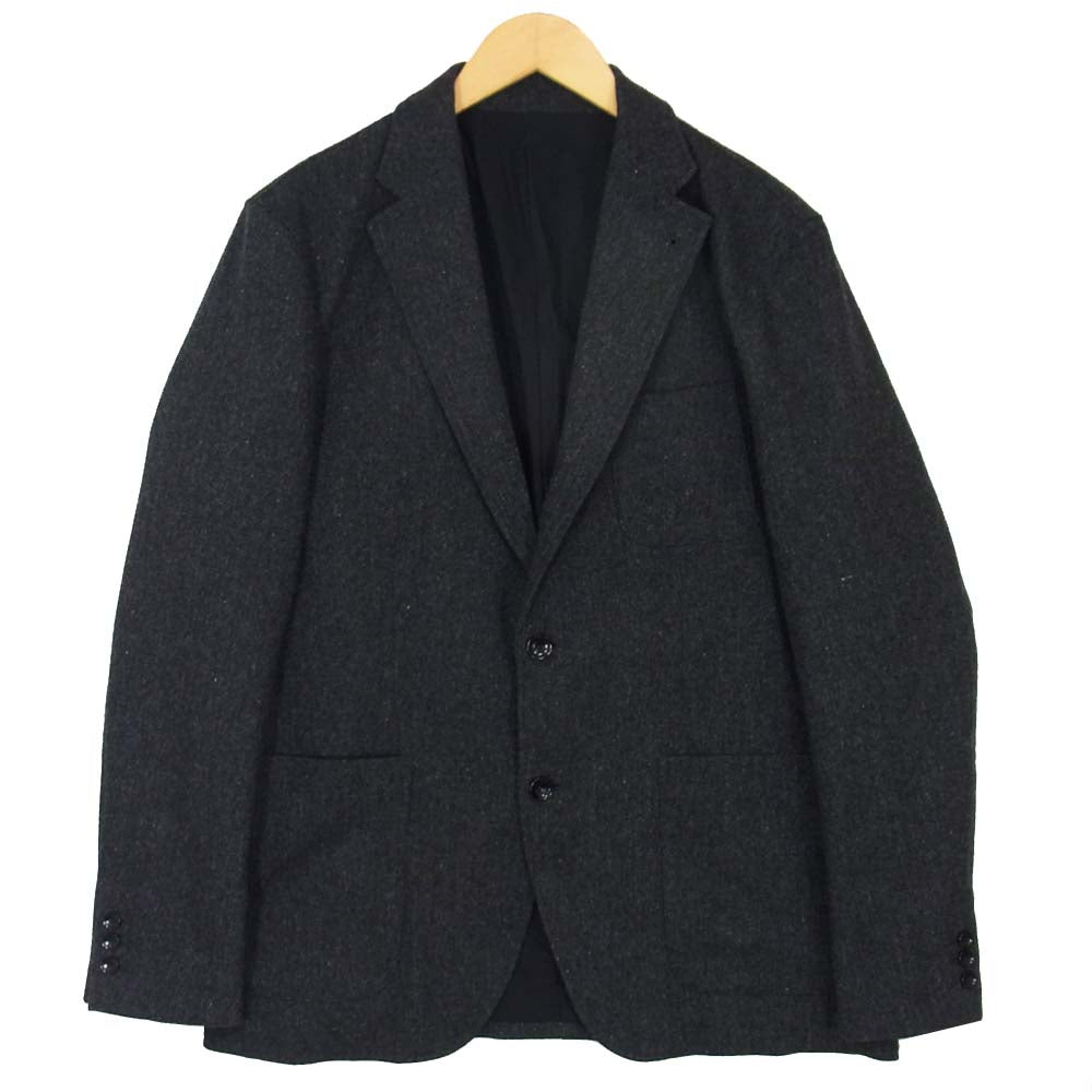 SOPHNET. ソフネット 202040 LIGHT STRETCH TWEED 2BUTTON JACKET ライト ストレッチ ツイード テーラード ジャケット ダークグレー系 XL【美品】【中古】
