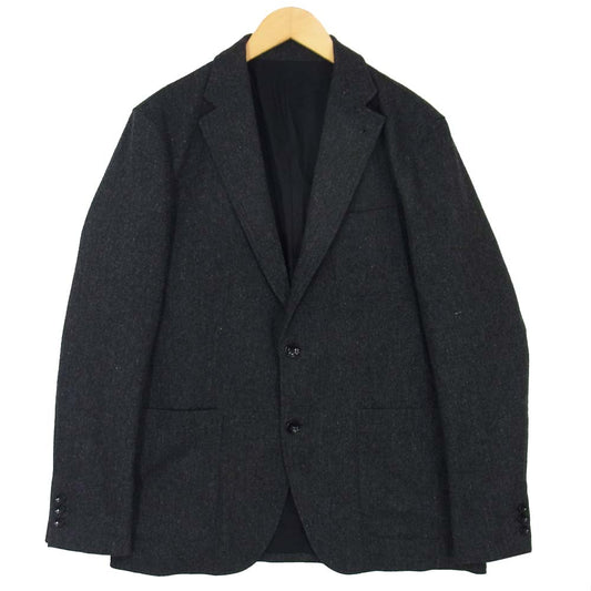SOPHNET. ソフネット 202040 LIGHT STRETCH TWEED 2BUTTON JACKET ライト ストレッチ ツイード テーラード ジャケット ダークグレー系 XL【美品】【中古】