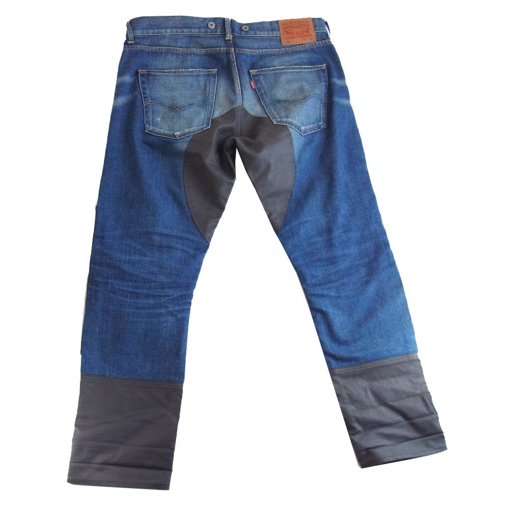 JUNYA WATANABE COMME des GARCONS ジュンヤワタナベコムデギャルソン WJ-P206 × LEVI'S リーバイス 511 再構築 ナイロン ウール レザー インディゴブルー系 L【中古】