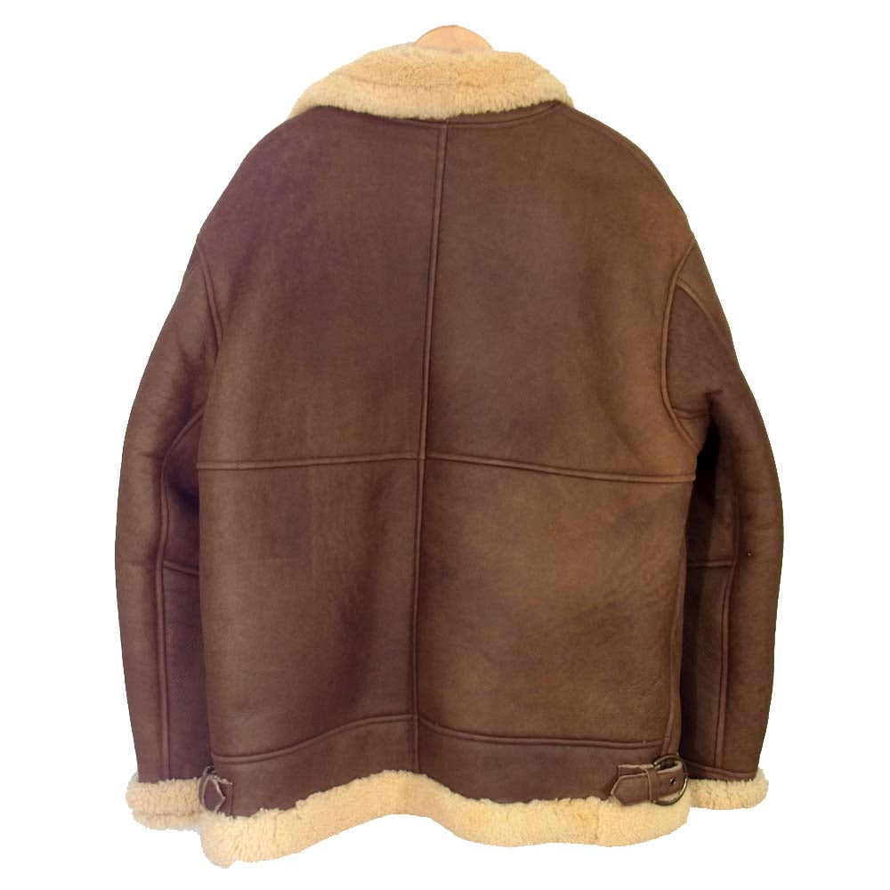 ネサーンス MOUTON FLIGHT JACKT ムートン フライト ジャケット ブラウン系 L【中古】