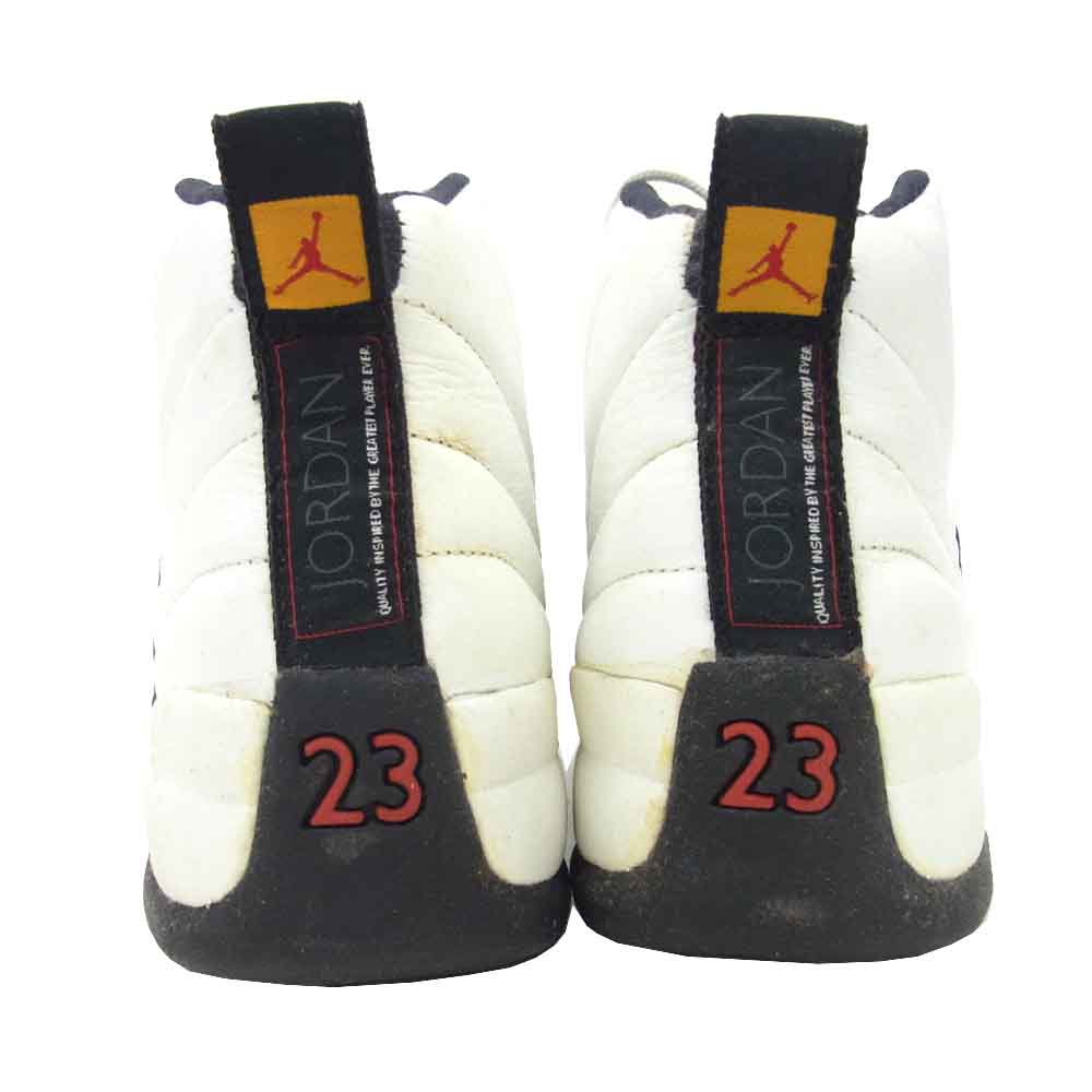 NIKE AIR JORDAN ナイキ ジョーダン 130690-101 観賞用 12 オリジナル ホワイト系 ブラック系 27㎝【中古】