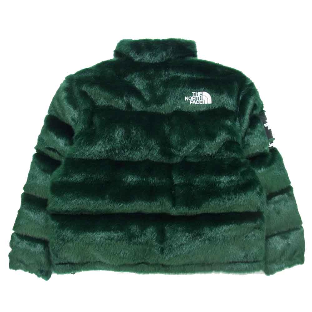 Supreme シュプリーム 20AW ND92001I The North Face ノースフェイス Fur Nuptse Jacket ファー ヌプシ ダウン ジャケット ナイトグリーン USA L【新古品】【未使用】【中古】