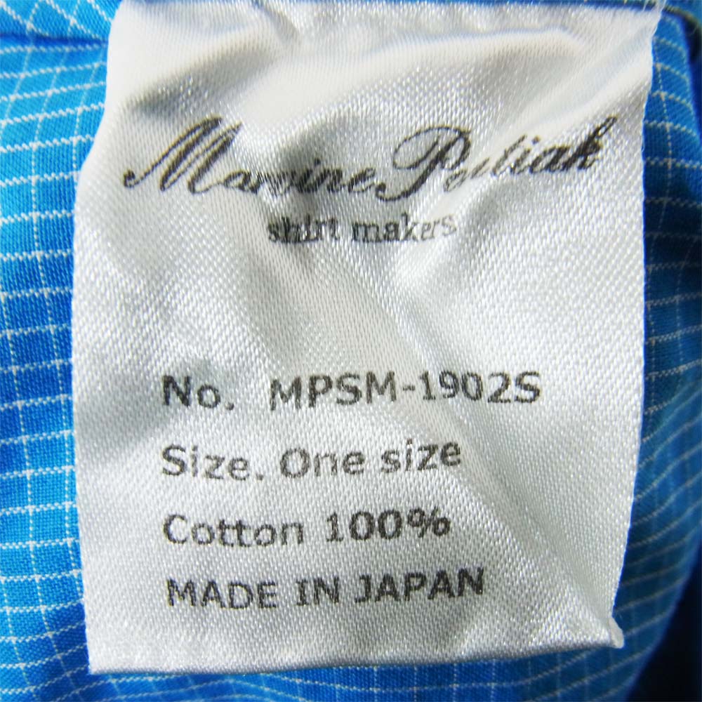 マービンポンティアック MPSM-1902S BD Collar-OX SH 長袖 ボタンダウン オックスフォード シャツ ブルー ブルー系 ONE SIZE【中古】