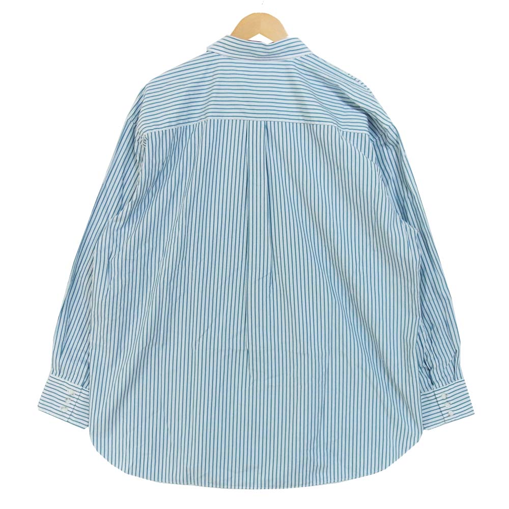 マービンポンティアックシャツメーカーズ MPSM-1901S Regular Collar 3 Button SH レギュラーカラー 長袖 シャツ ストライプ グリーン系 ONE SIZE【中古】