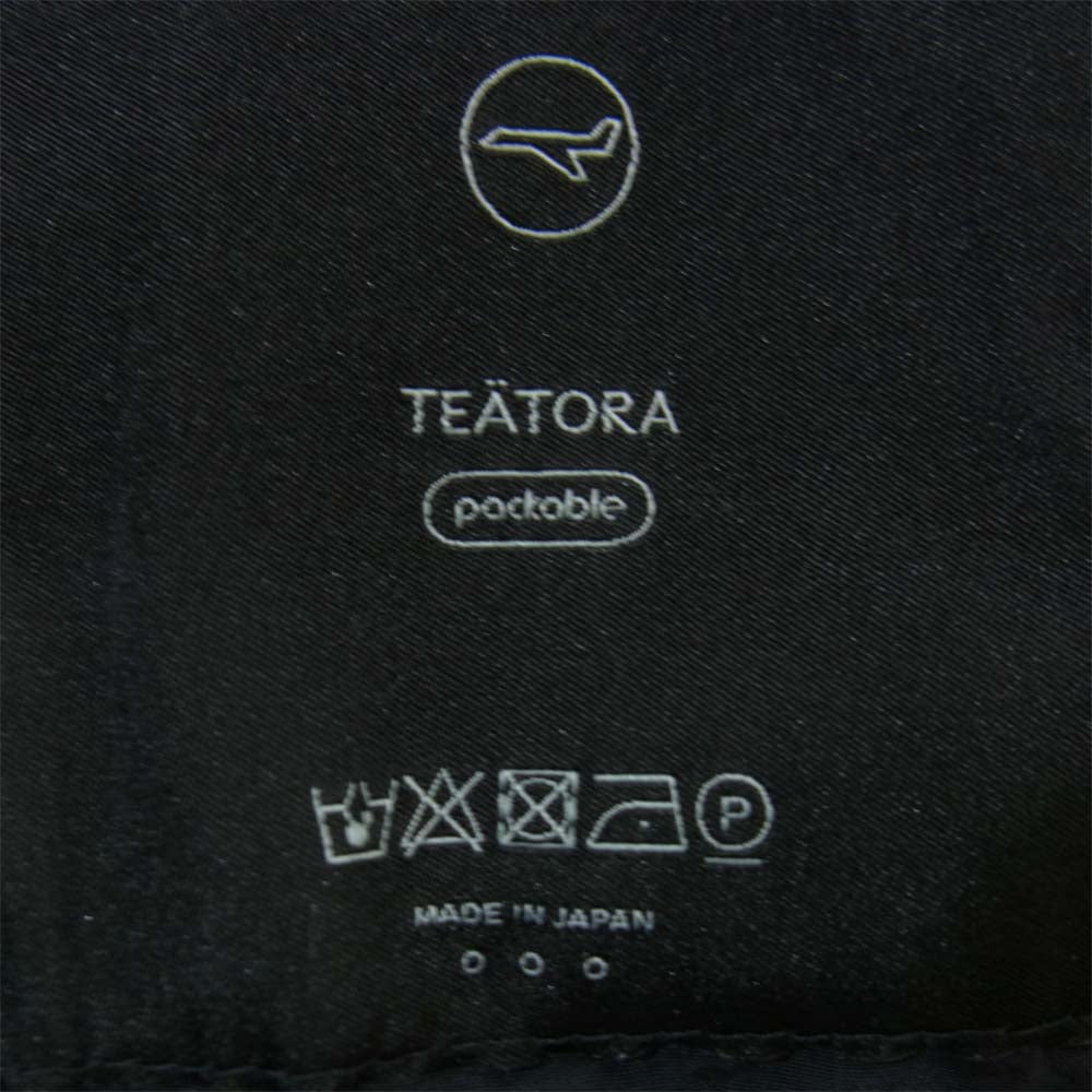 TEATORA テアトラ Device Cruiser Packable ディバイス パッカブル ナイロン パンツ ネイビー サイズ3 ブラック系 3【中古】