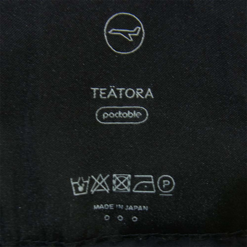 TEATORA テアトラ Device Cruiser Packable ディバイス パッカブル ナイロン パンツ ネイビー サイズ3 ブラック系 3【中古】