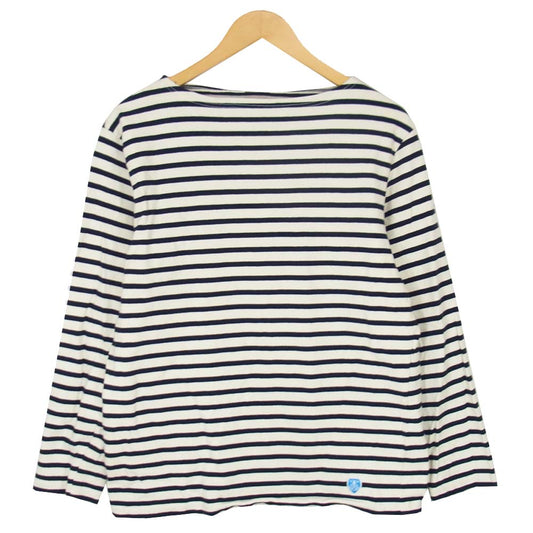 ORCIVAL オーシバル ボーダー ボートネック ネイビー系 4【中古】
