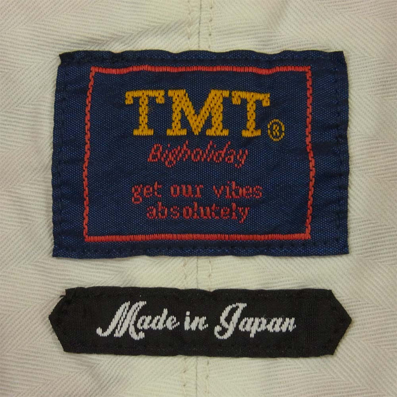 TMT ティーエムティー TSH-F1801 長袖 チェック コットン シャツ 日本製 レッド系 L【中古】