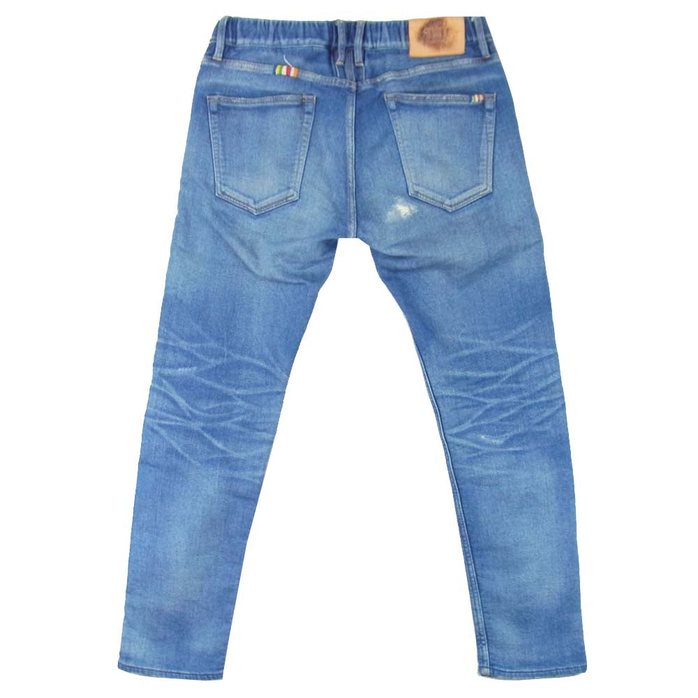TMT ティーエムティー TPT-S1905 RAINBOW REPAIR CROPPED TAPERED インディゴブルー系 M【中古】