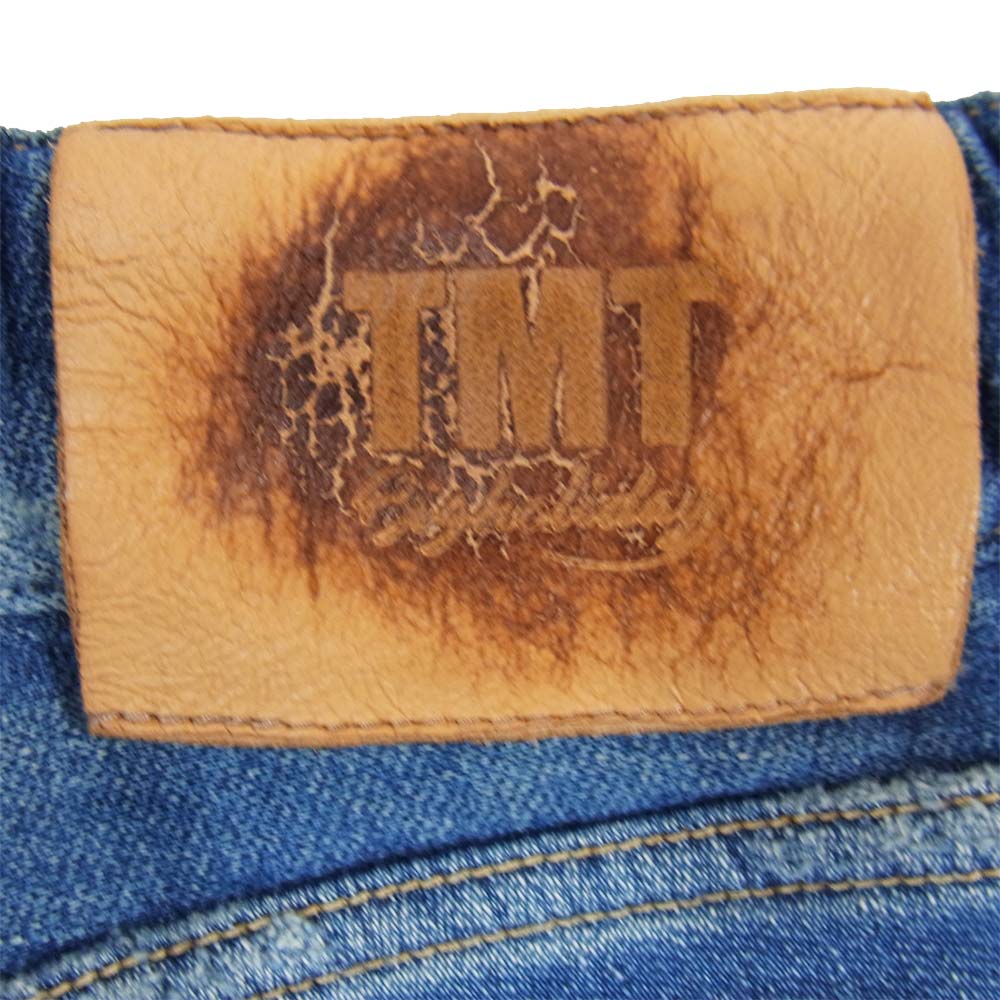 TMT ティーエムティー TPT-S1905 RAINBOW REPAIR CROPPED TAPERED インディゴブルー系 M【中古】