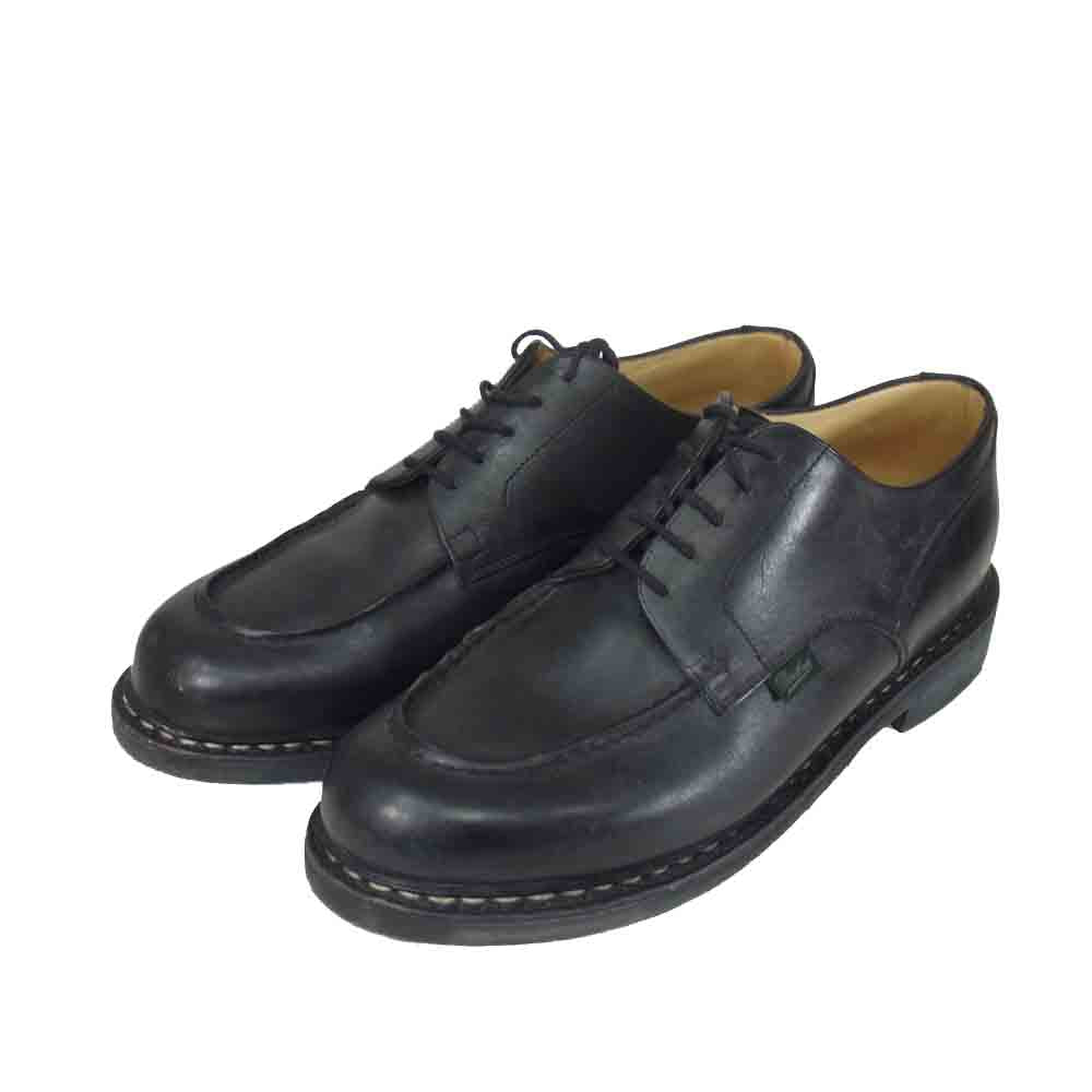 Paraboot パラブーツ Chambord シャンボード レザー Uチップ シューズ ブラック系 8 1/2【中古】