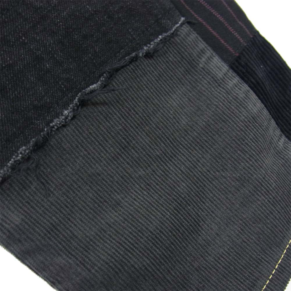 JUNYA WATANABE COMME des GARCONS ジュンヤワタナベコムデギャルソン WN-P002 AD2014 パッチワーク デニム パンツ ブラック系 S【美品】【中古】