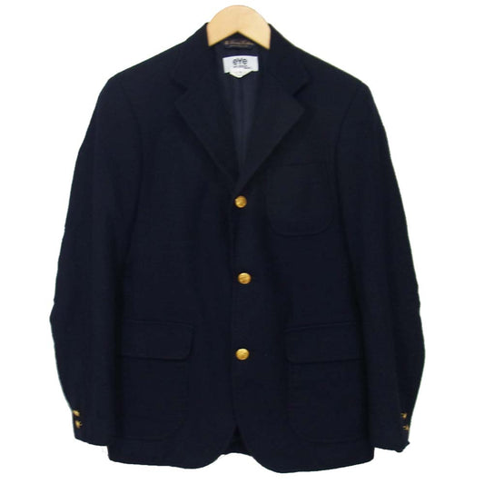 JUNYA WATANABE COMME des GARCONS ジュンヤワタナベコムデギャルソン WF-J908 ブルックスブラザーズ Brooks Brothers アイ eYe AD2010 ウール 3B テーラード ジャケット ネイビー系 S【中古】