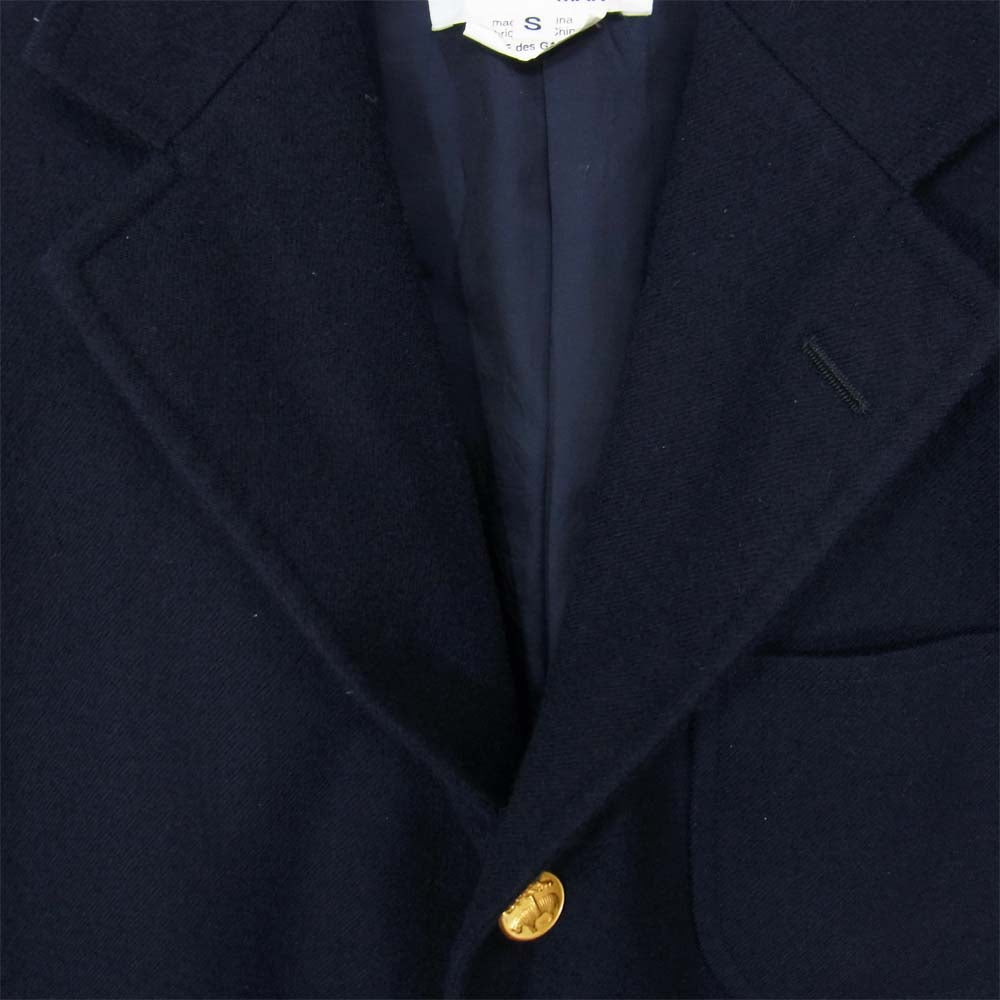 JUNYA WATANABE COMME des GARCONS ジュンヤワタナベコムデギャルソン WF-J908 ブルックスブラザーズ Brooks Brothers アイ eYe AD2010 ウール 3B テーラード ジャケット ネイビー系 S【中古】